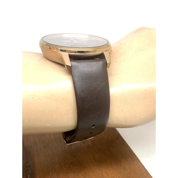 Hugo Boss Mens Watch 1514103 Tyler Quartz Rose Gold Blue Dial Brown Leather 43mm - Picture 11 of 13